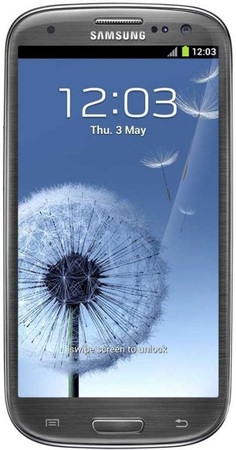 Смартфон Samsung Galaxy S3 GT-I9300 16Gb Titanium grey - Назарово